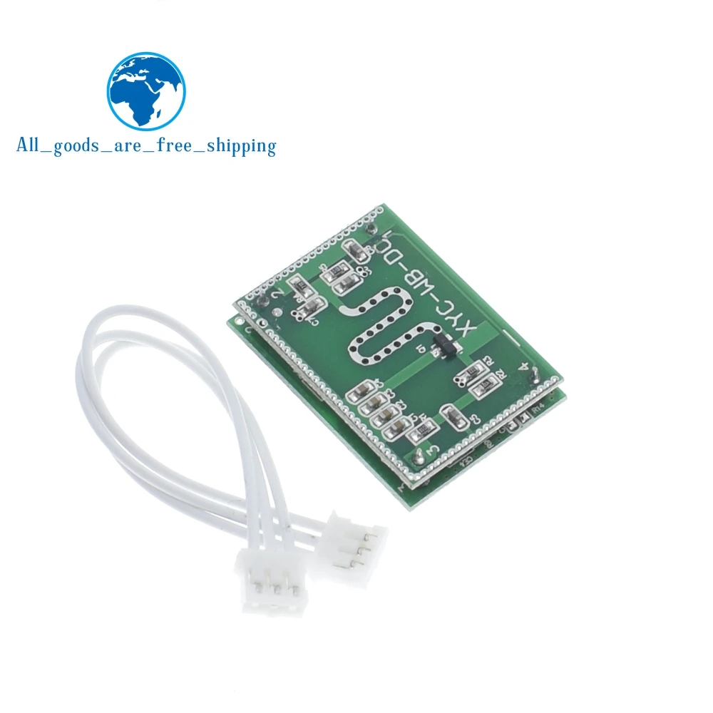 

TZT Strong Anti-jamming! 5.8GHZ Microwave Radar Sensor 6-9M Smart Trigger Switch Module 3.3-20V DC for Home Control