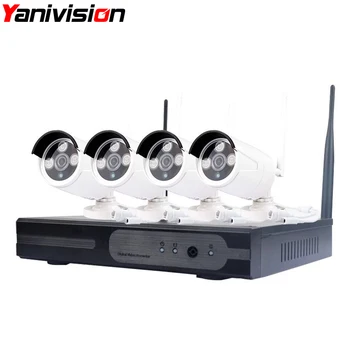 

960P Wireless CCTV System 4ch Powerful Wireless NVR IP Camera IR-CUT Bullet CCTV Camera Home Security System Surveillance Kits