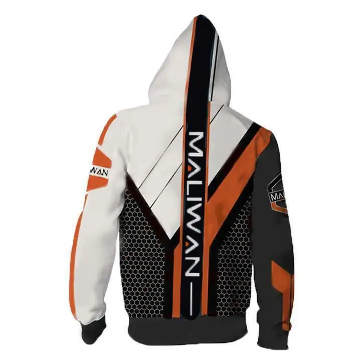 Borderlands 2 MALIWAN Hoodie Sweatshirt Costume zip up Coat Jacket Halloween New