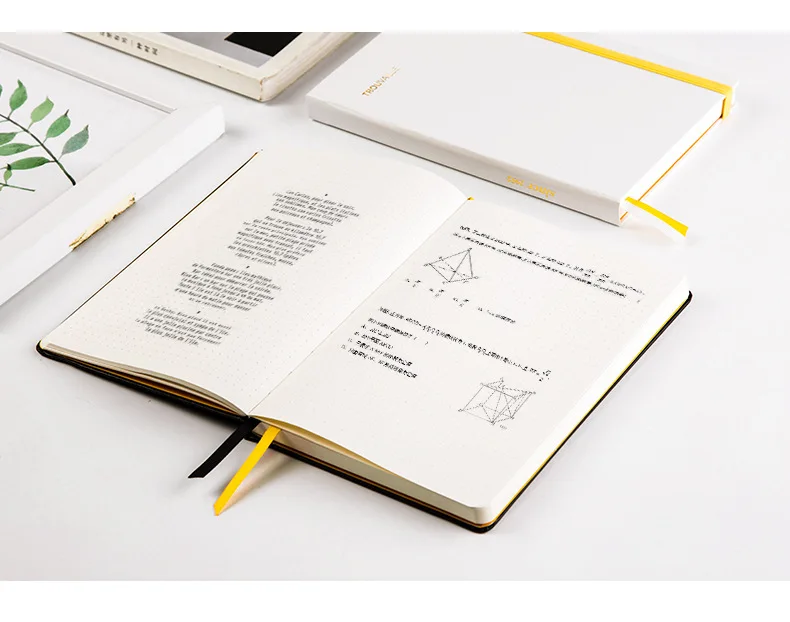 A5 hardcover elástico atadura pontilhada caderno diário