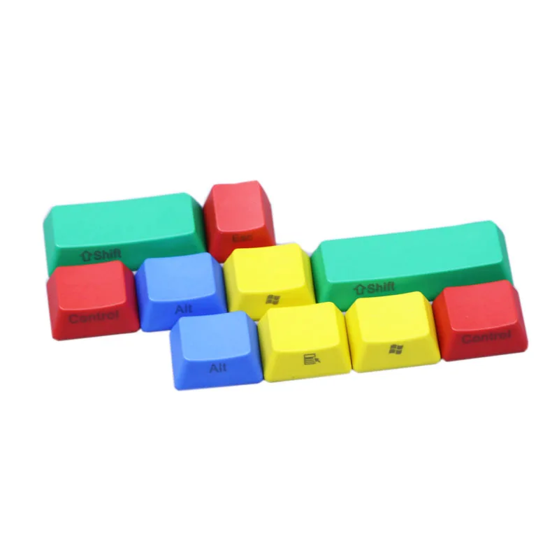 OEM профиль PBT RGBY CMYK модификаторы 10 клавиш лазерная гравировка колпачки для Cherry MX