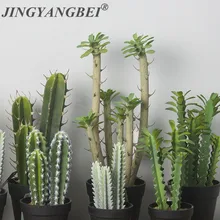 Qualité tropicales simulation épine cactus maison décoratif faux plante verte artificielle mariage bureau décoration de fête 1 pièces