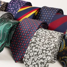 6 см галстуки для Для мужчин высокое качество Gravatas жаккардовые Свадебный галстук Slim Corbatas Hombre цветок полосатый галстук