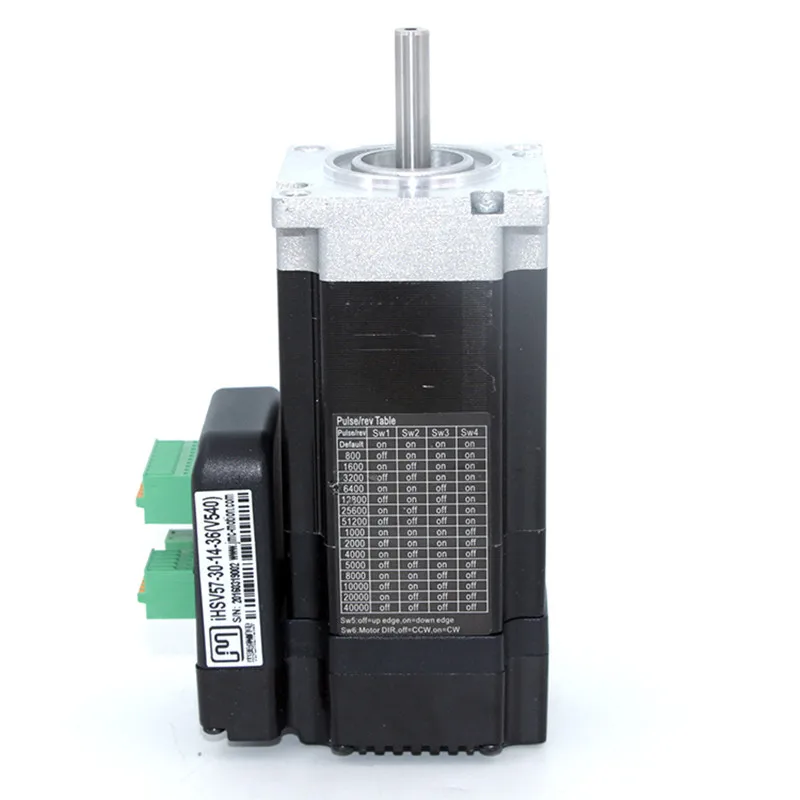 Интегрированный Серводвигатель NEMA23 140 Вт 3000 об/мин нм 36VDC JMC iHSV57 30 14 36|motor|jmc motorsjmc |