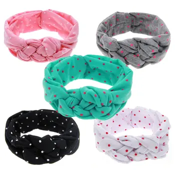 

Knitted Cotton Elastic Baby Headband Rabbit Ears Baby Girls Hairband Toddler Turban Spandex Baby Hair Accessories Headdress Kids