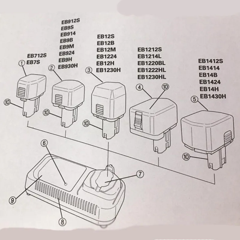 UC14YFA Оригинальное Ni-cd Ni-MH зарядное устройство для Hitachi 7,2 V 9,6 V 12V 14,4 V Ni-cd Ni-MH батарея