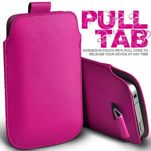 Leather Pouch with Rope Pull Cover - Versatile Phone Bag Case