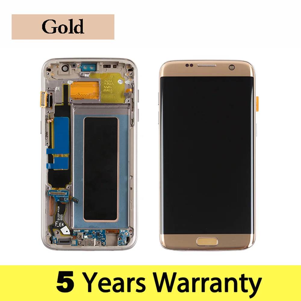 Оригинальный дисплей для телефона Samsung S7 Edge G935F G935 с сенсорным ЖК дисплеем Galaxy Lcd
