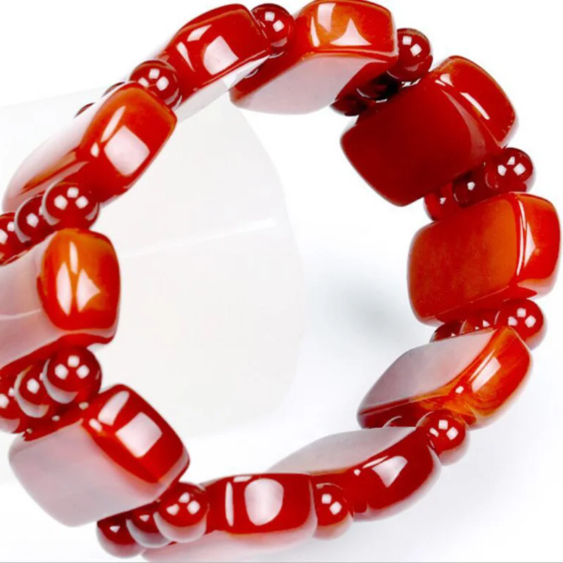

Hot-selling new natural agate bracelet men and women hand string to avoid evil Buddha jewelry boutique Bracelet