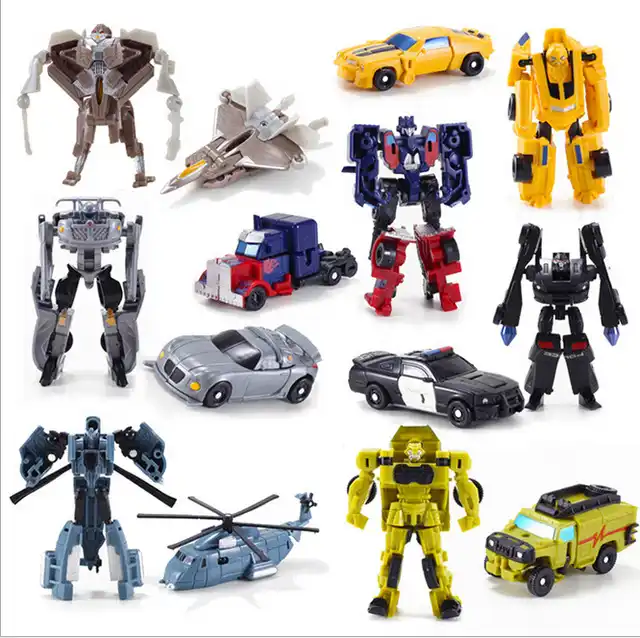 Mini coches de transformación clásicos para niños, Robot de juguete, figuras de acción y Juguete, regalo educativo de plástico|toys for|toys for childrenboy gift - AliExpress