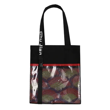 

New trend Women bag fashion Transparent large capacity canvas Women shoulder bag Creative casual Women handbags bag