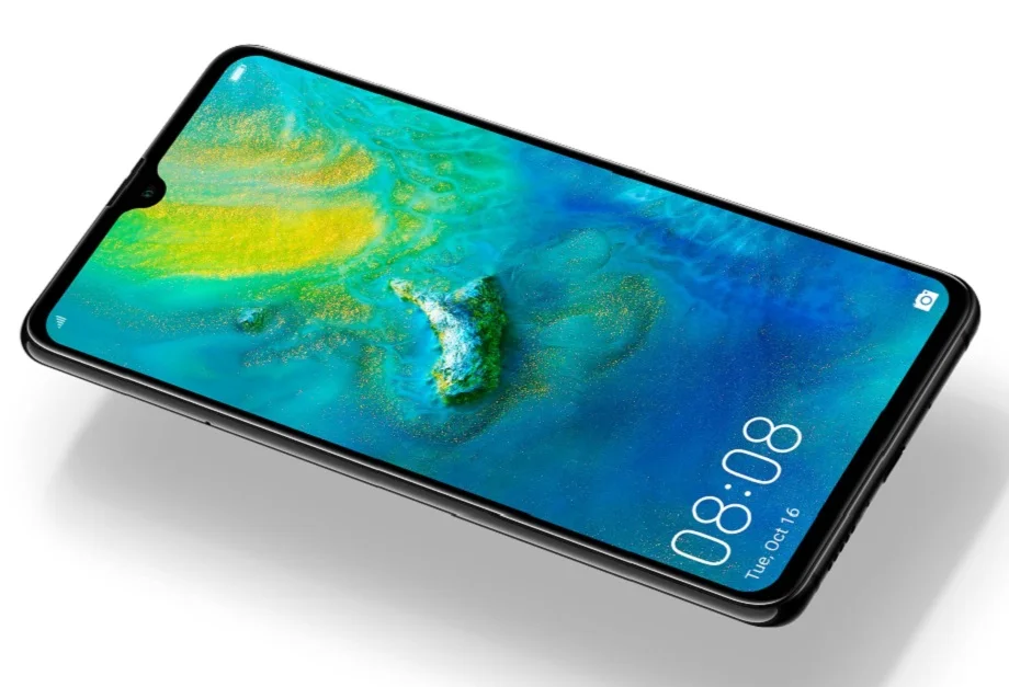 HUAWEI Коврики 20 смартфон 6,53 дюймов полный Экран 2244X1080 Kirin 980 8-ядерный Android 9 4000 мАч 4 * Камера супер Зарядное устройство 4,5 В/5A
