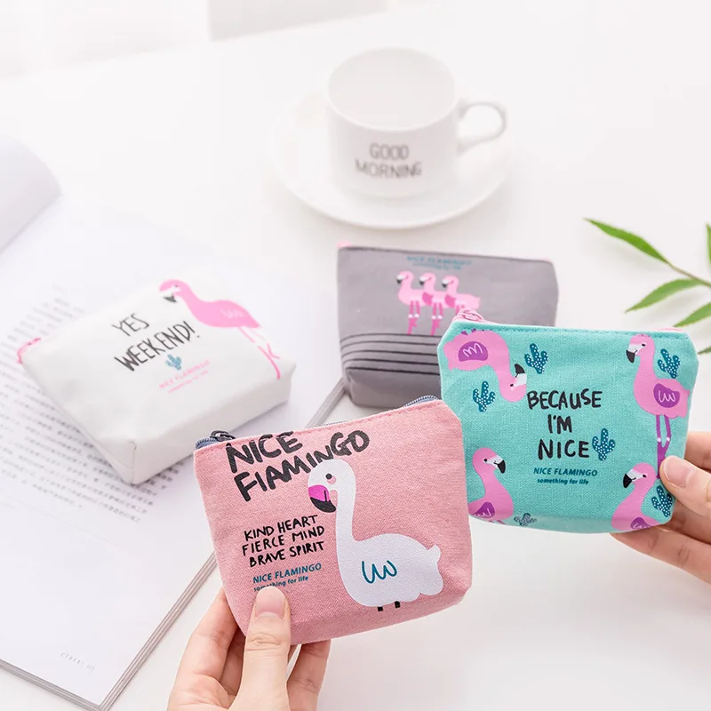 Кошелек Sweet Flamingo Женский маленький на молнии|Кошельки для монет| |
