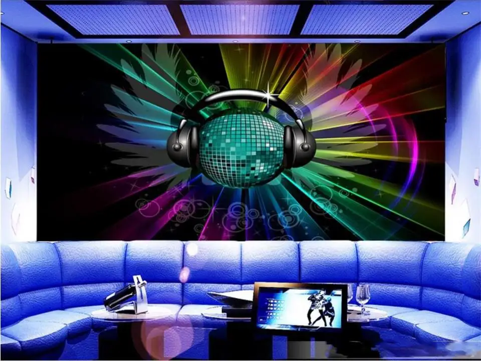 3d обои фотообои на заказ KTV Фреска гостиная земля фон Стена декоративное