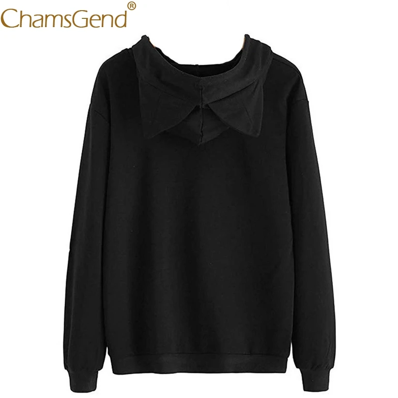 حديثا تصميم مجنون القط القط الأذن النساء الفتيات هوديس بلوزات عارضة الشارع الشهير امرأة البلوز فضفاض الزي الإناث قمم 81211