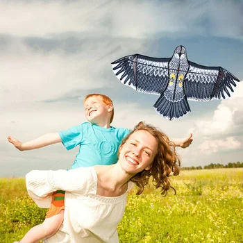 

2019 Spring Summer Toys For Children 1.8m Eagle Kite Novelty Animal Kites Easy Flyer Toy Outdoor Games