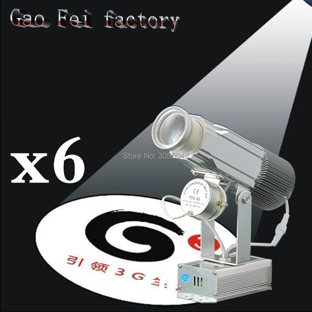 

Logo Projector High Wattage Gobo Project Stage Professional Lighting Unit Shop Image Restaurant Mall Hotel Bar (6pcs/lot)