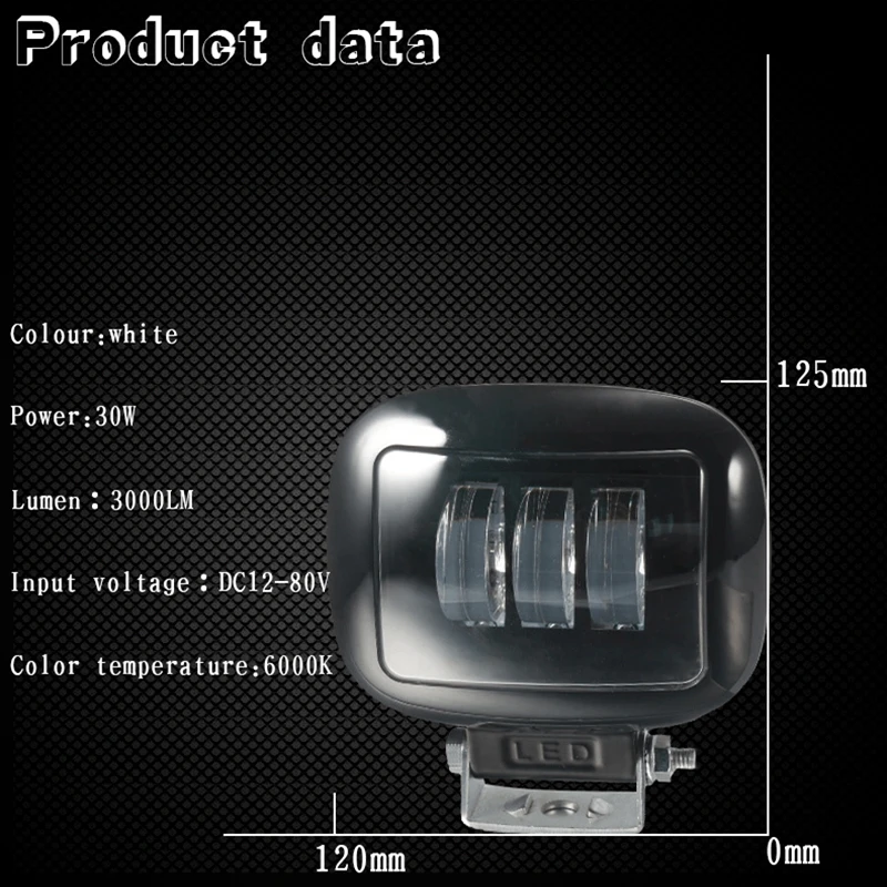 1 шт., 6000 K, 4 дюйма, светодиодный рабочий светильник, 12 В, 24 В, внедорожный светильник, светодиодный светильник для вождения, комбинированный, 4x4, внедорожный, 4WD, для мотоцикла, грузовика, внедорожника