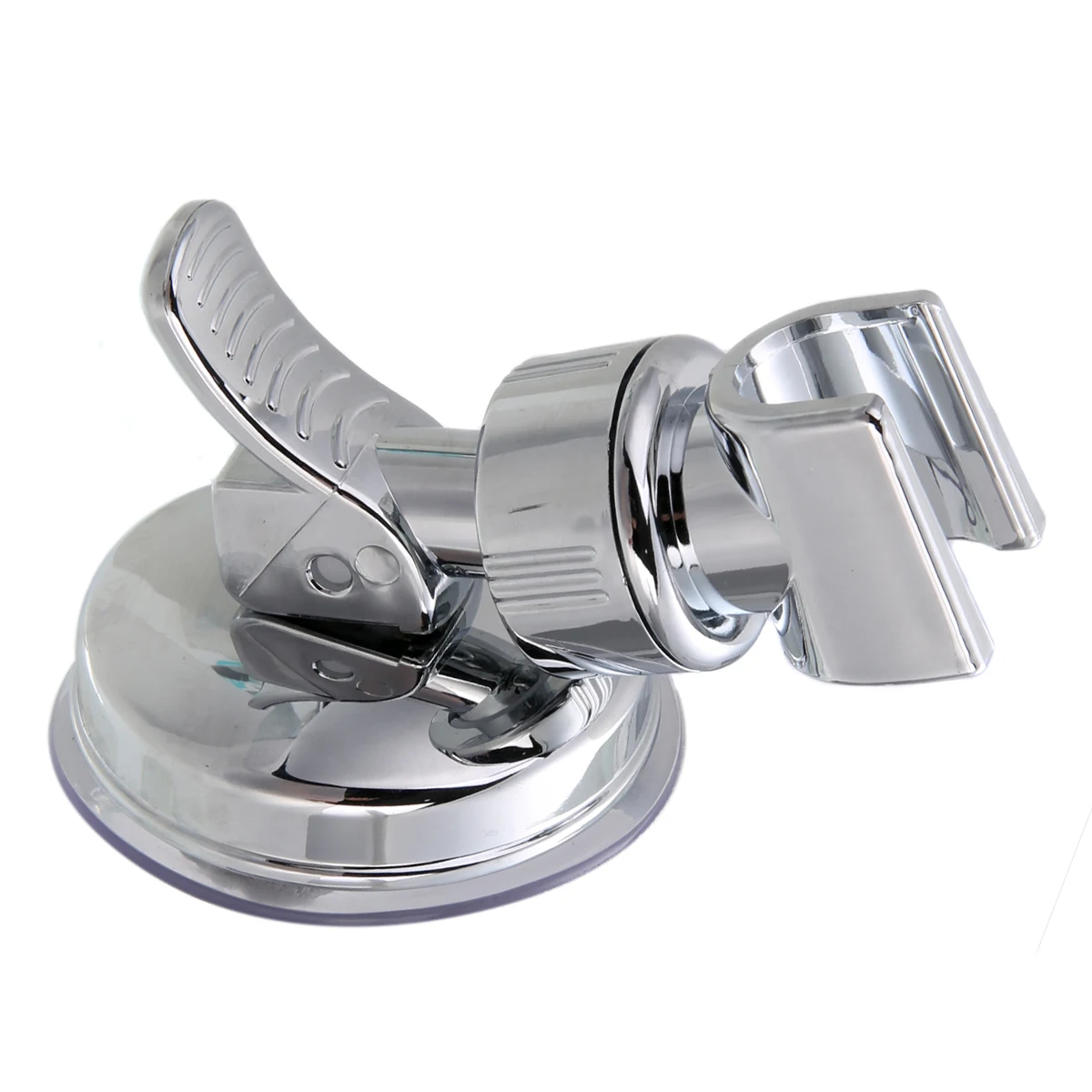 Adjustable Shower Holder Suction Cup Chrome Wall Mounted Shower Head Bracket For Bathroom Accessories