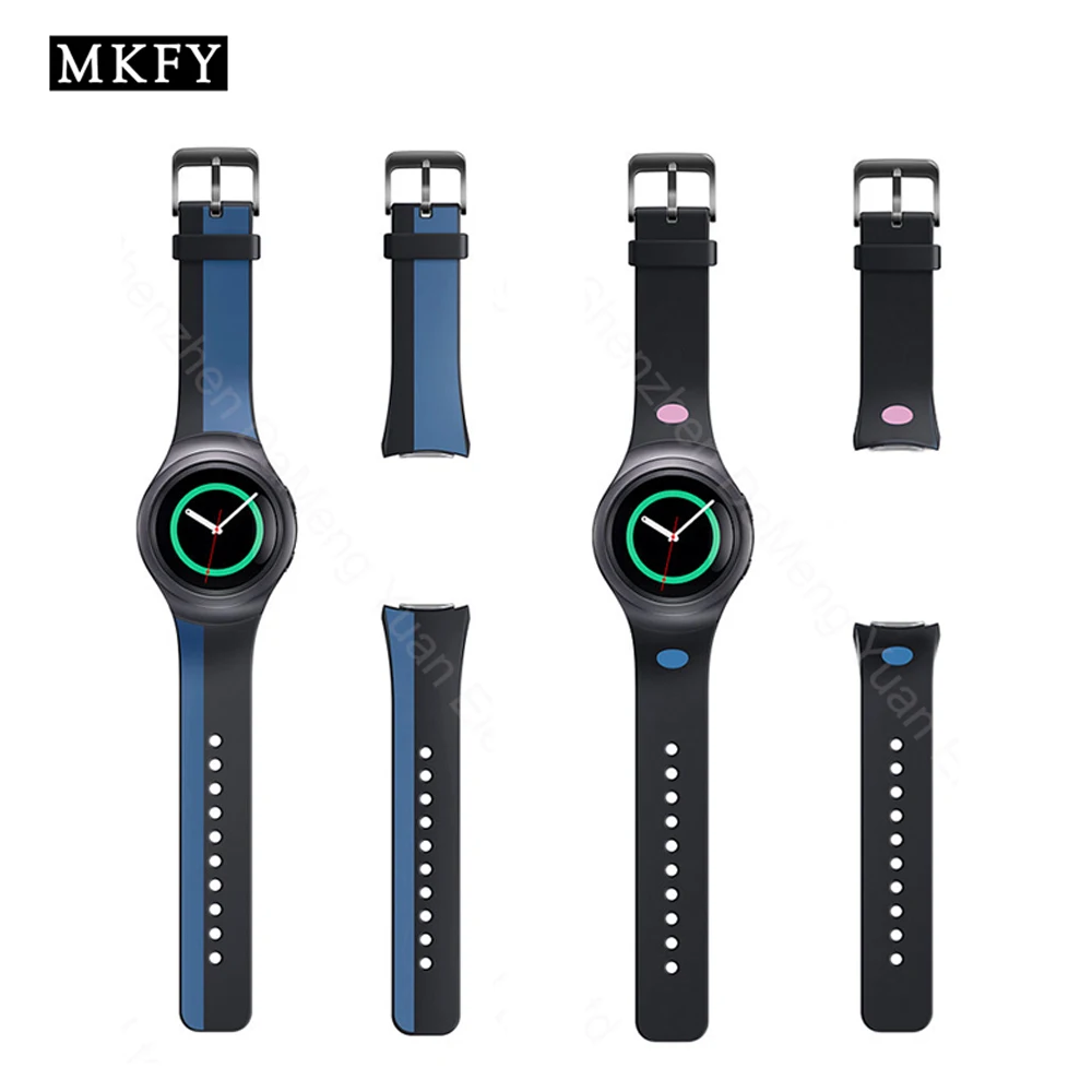 Colorful replacement watch band for Samsung Galaxy Gear S2 strap/wrist