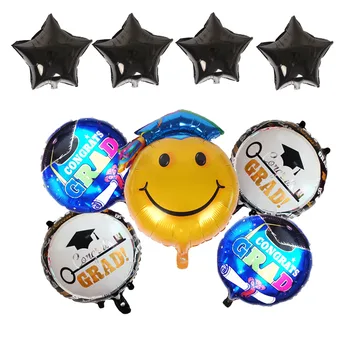 

9pcs/lot Doctor Hat Graduation foil Balloon Graduation Ceremony Decoration School Party Supplies Air Ballons Globos Toys
