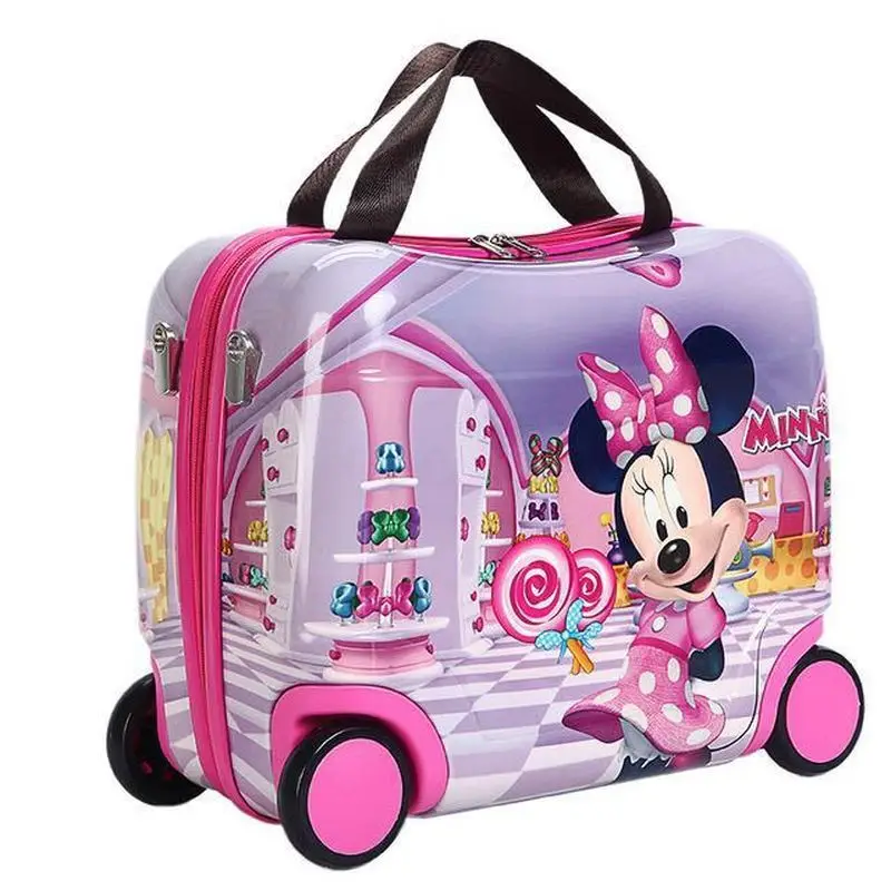 2019 Новый езда коробка портативный жесткий корпус сумка на колесах abs + pc Подарочная коробка стильный чемодан девушка может сидеть ребенок