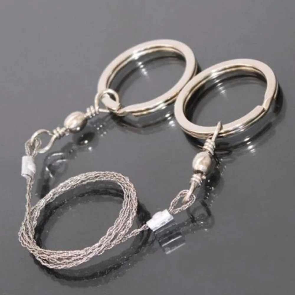 

Hand Chain Saw Survival Fretsaw ChainSaw Emergency Outdoor Steel Wire Saw Camping Hunting Kits Pocket Gear