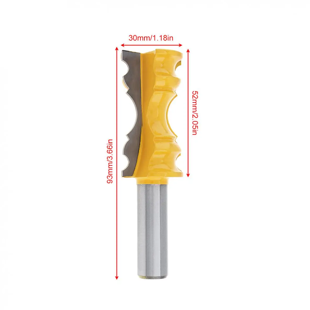 TORO 1/2 Inch Door String Course Milling Cutter with 1-1/8 Inch Blade for Multi-Layer Board / Solid Wood / Medium Fibre Board