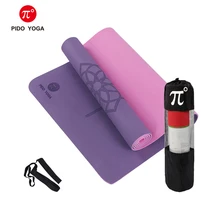 PIDO YOGA Tpe yoga mat 183*61*0.6cm beginner fitness mat men and women guide line non-slip yoga mat