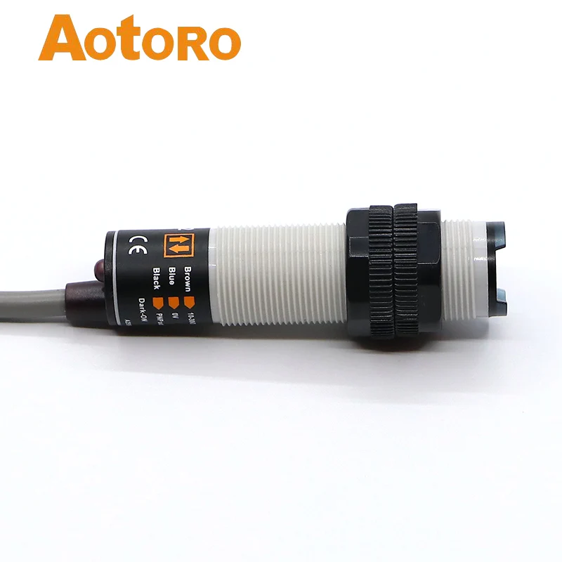 

price list of electronic sensor ER18-DS30B2 detect plastic M18 photoelectric switch quality guaranteed