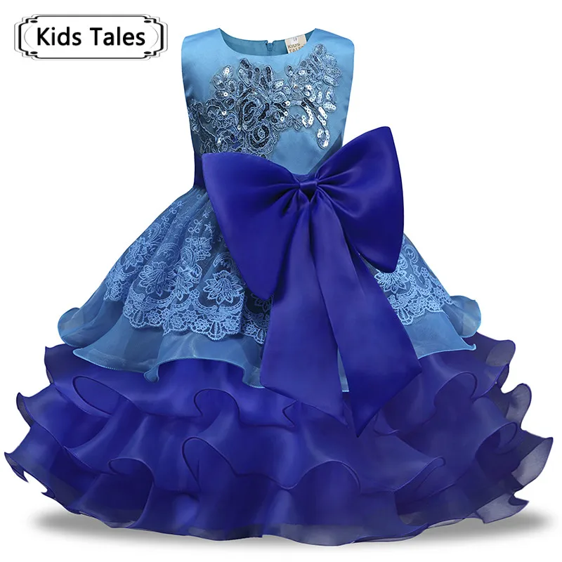 Торжественное платье; бальное платье; элегантные летние платья для девочек; коллекция года; праздничное платье принцессы; Одежда для маленьких детей; рождественское синее детское платье; SQ365