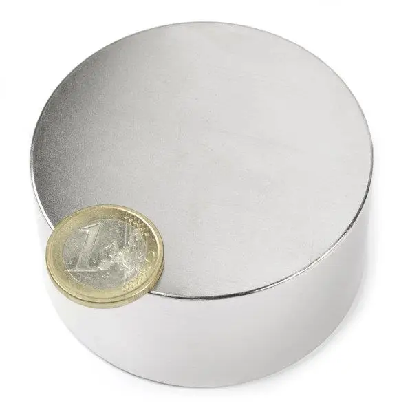 

1pcs Neodymium magnet 60 x 20 mm gallium metal hot super strong round magnets 60*20 Neodimio magnet powerful permanent magnets