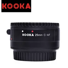 KOOKA KK-C25P Plastic Extension Tube with Auto Focus TTL Exposure for Canon EF DSLR Cameras (25mm)