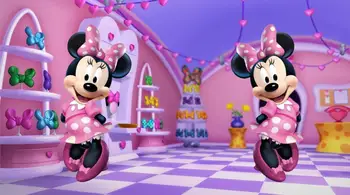 

Bow Flowers Pink Minnie Dance room backdrops Vinyl cloth High quality Computer printed wall photography studio background