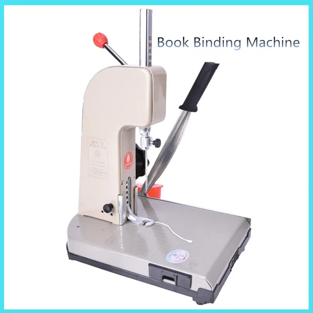 Manual book binding machine with knife financial credentials document
