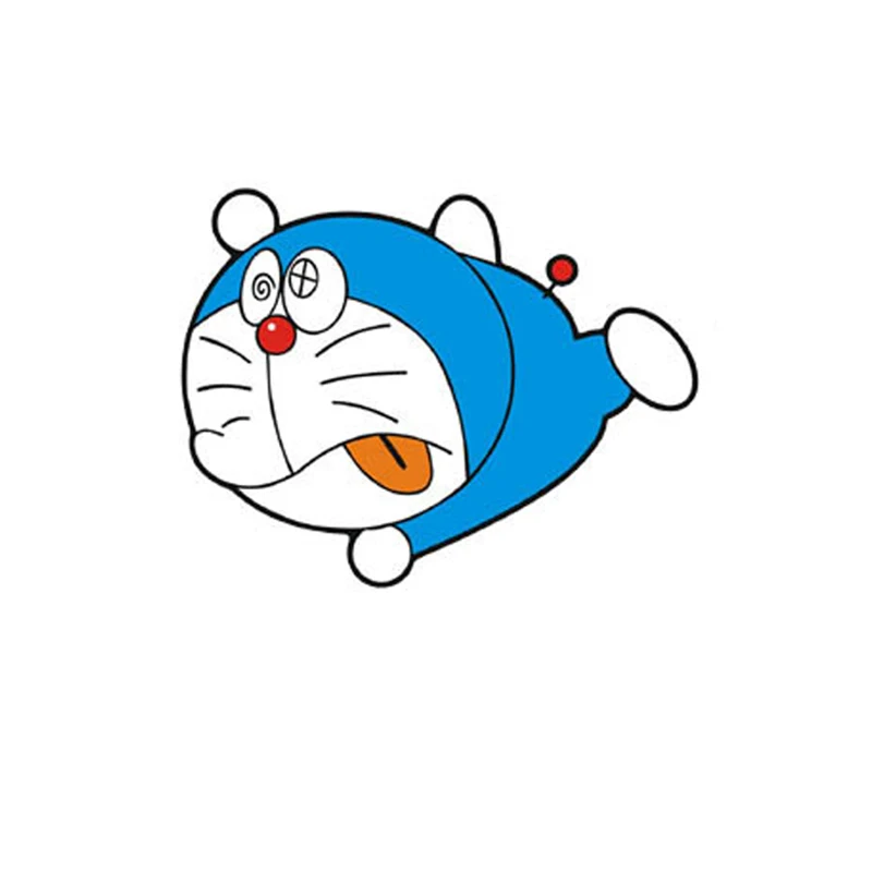 Прекрасный Doraemon автомобильный стикер Doraemon падающий Забавный виниловый стикер Холодильник мотоцикл шкаф телефон чемодан Ноутбук наклейка