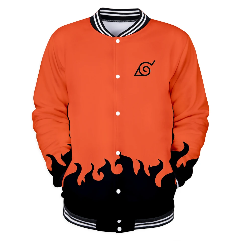 

Kpop Hot Sale 3D Naruto Comics Casual Long Sleeve Baseball Jacket Men Clothes 2018 Autumn Clothes Kakashi Print Tops Plus Size