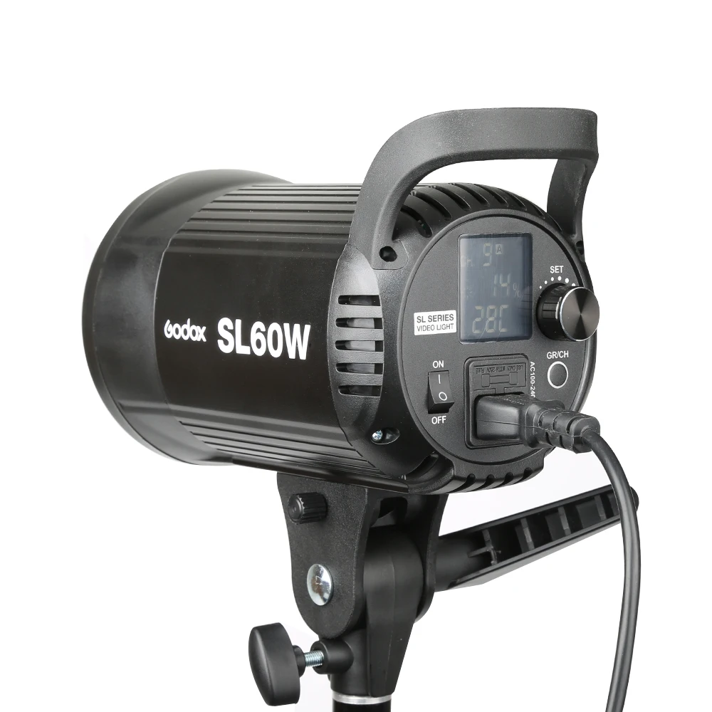 Godox светодиодный светильник для видео SL-60W 60 Вт 5600 к белая версия видео светильник непрерывный светильник Bowens крепление для студийной видеозаписи