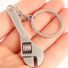 Practical Mini Metal Adjustable Tool Wrench Spanner Key Chain Ring Keyring Convenientional Hand Tool
