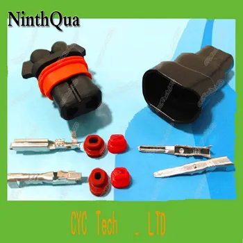 

5 sets 2.8mm 9005-2pin HID BALLAST,Auto head lamp plug,Car Waterproof Electrical connector kits for BMW Audi etc.