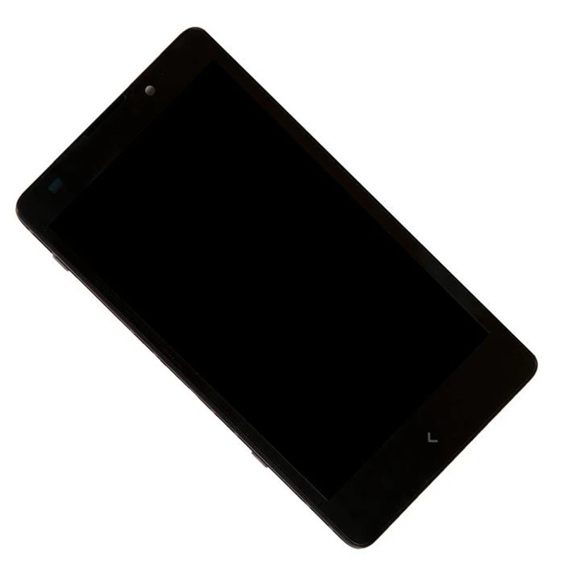 

100% TEST Lcd Capacitive Screen 5 Inch Display Assembled With Touchscreen And Front Panel (+Frame) for Nokia XL Dual Sim Black