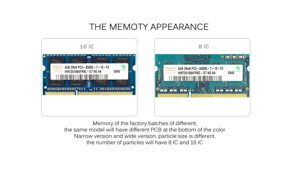 Hynix чипсет NB 2 ГБ/4 ГБ/8 ГБ PC3 DDR3 1066 МГц 1333 1600 МГц лэптоп ноутбук память Оперативная память 2g 4g 8g SO-DIMM 1333 1600 МГц