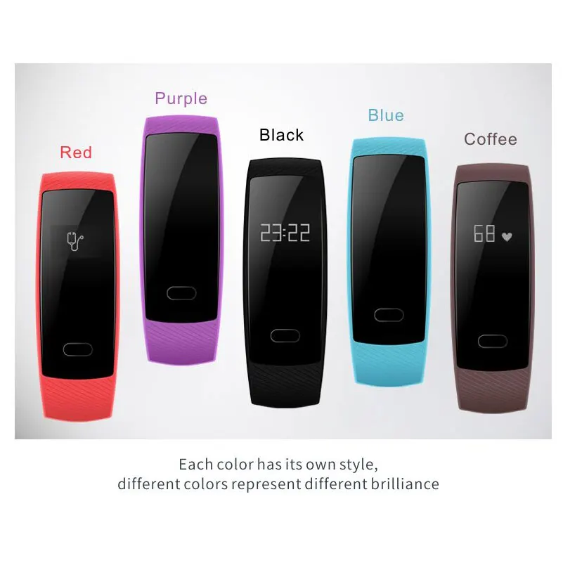 

Bracelet Sport Wristband Heart Rate Small Unisex Smart Watches Bluetooth Message Reminder Sleep Monitoring for IOS Android Phone