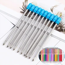 30 шт./лот алмазные кристаллы металлические заправки 0,7 мм специальные заправки для шариковой ручки Шариковая ручка 7 см длина офисные школьные принадлежности