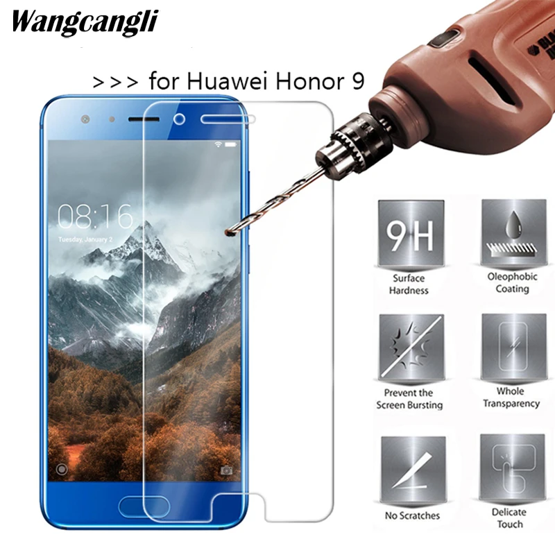 

2018 Premium Tempered Glass For honor 9 lite protectiv glass Screen Protector protective film For huawei p9 lite tempered glass