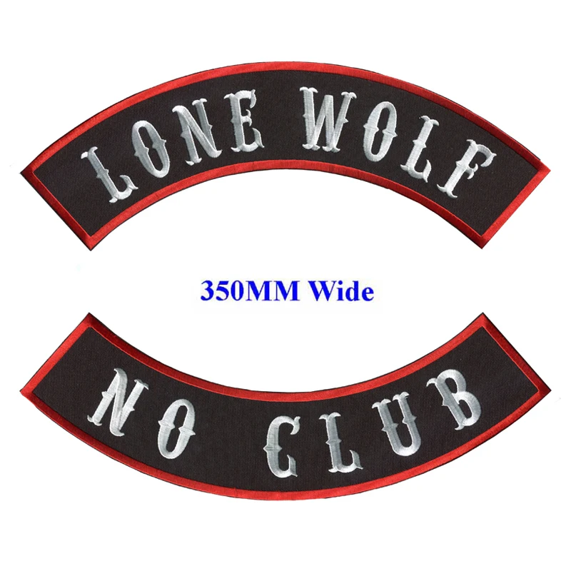 LONE WOLF PATCH ROCKER FOR BIKER MOTORCYCLE PATCH FOR VEST JACKET NEW