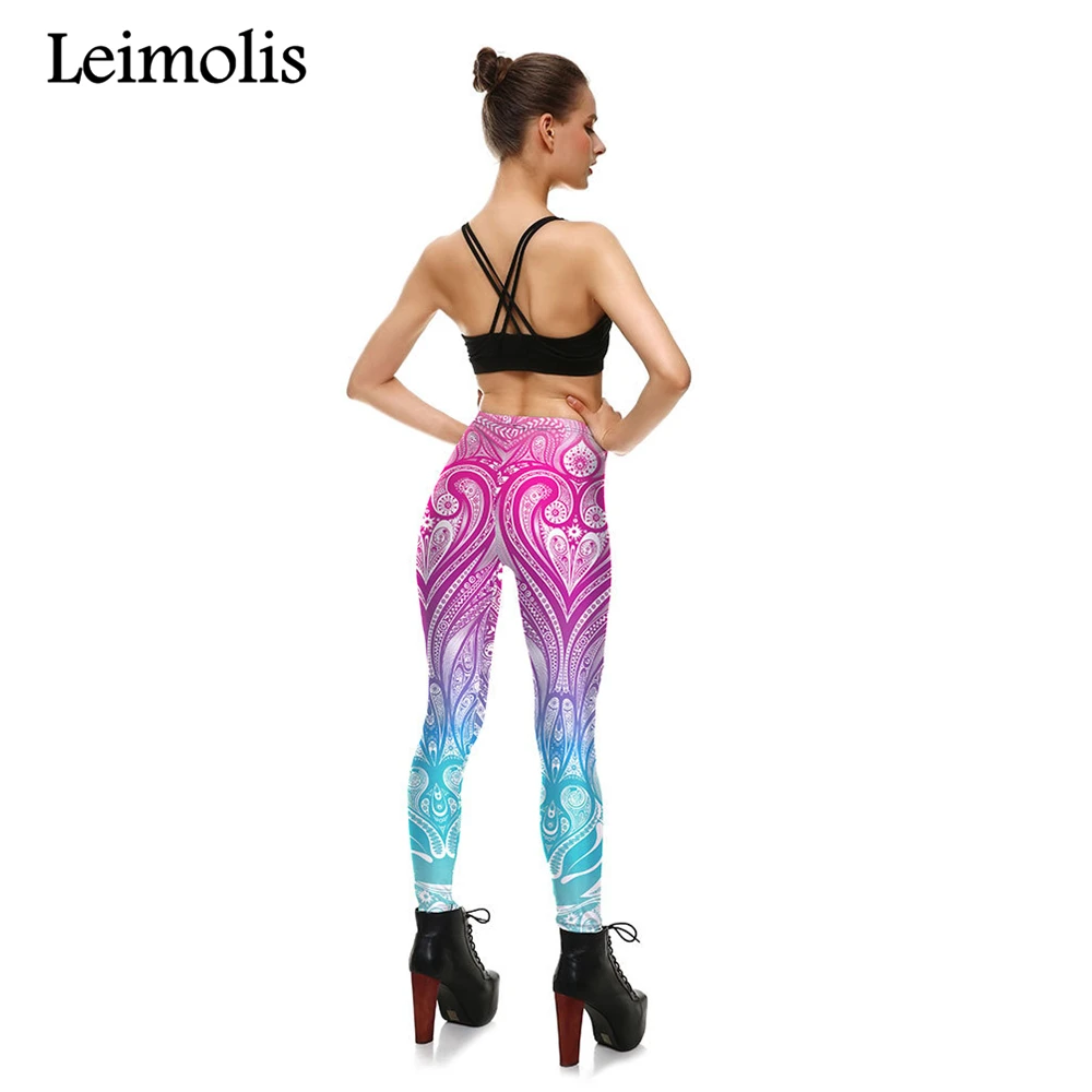 Leimolis, 3D принт, мерзольный осьминог, щупальца harajuku, готика, размера плюс, высокая талия, пуш-ап, леггинсы для фитнеса, тренировки, женские штаны