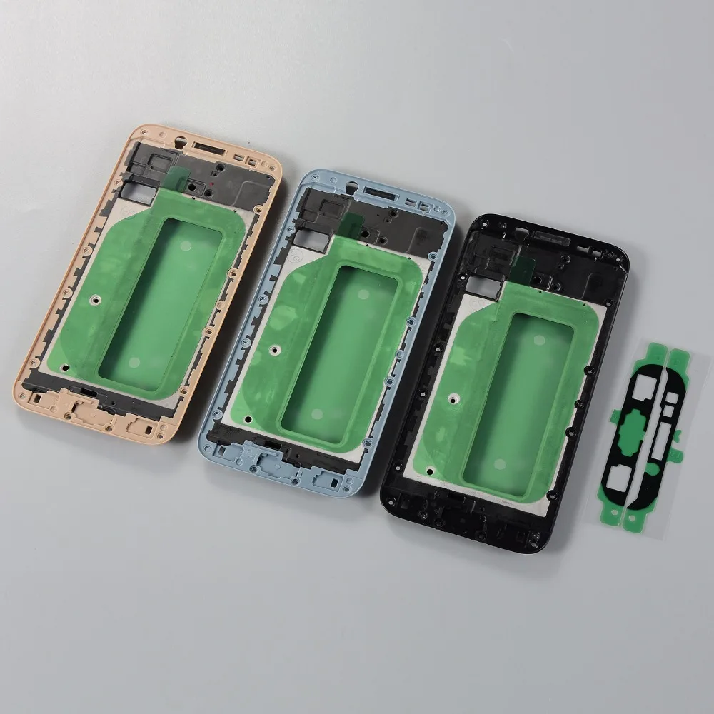 10 pcs/Housing Middle Frame For Samsung Galaxy J7 Pro 2017 J730 J730F J730G J730FD LCD Faceplate Replacement with Adhesive | Мобильные