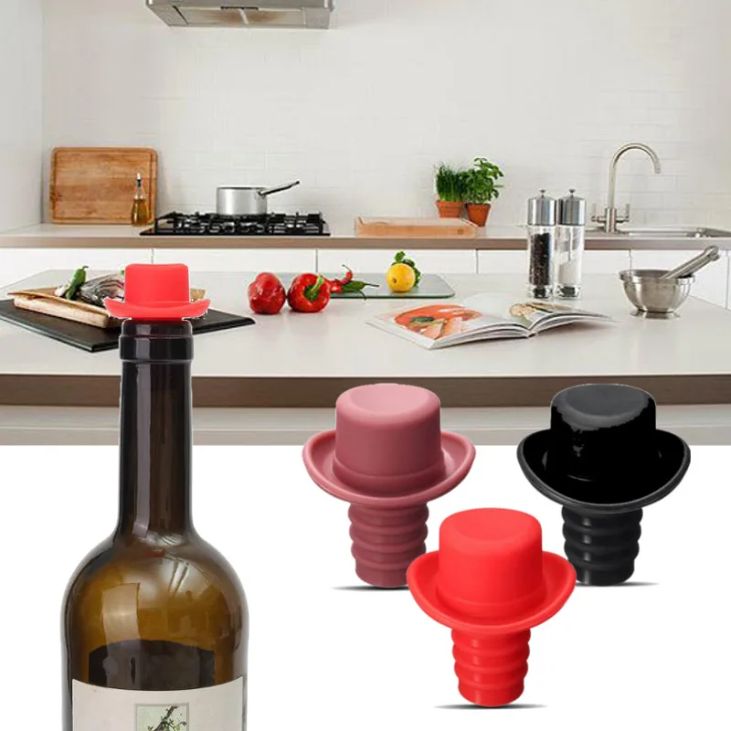 Buy Small Hat Fresh Beer Bottle Stopper Wine Stopper Bottle Closures from