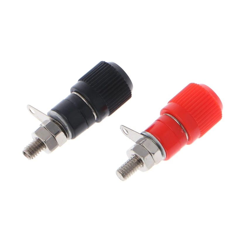 

4 Pcs 4mm Banana Plug Socket Connector Binding Post For Amplifier Speaker Terminal #Aug.26
